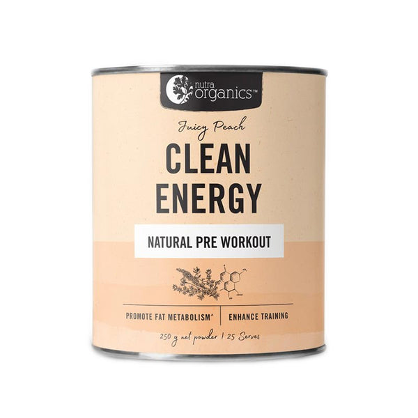 Nutra Organics Clean Energy Juicy Peach 250g