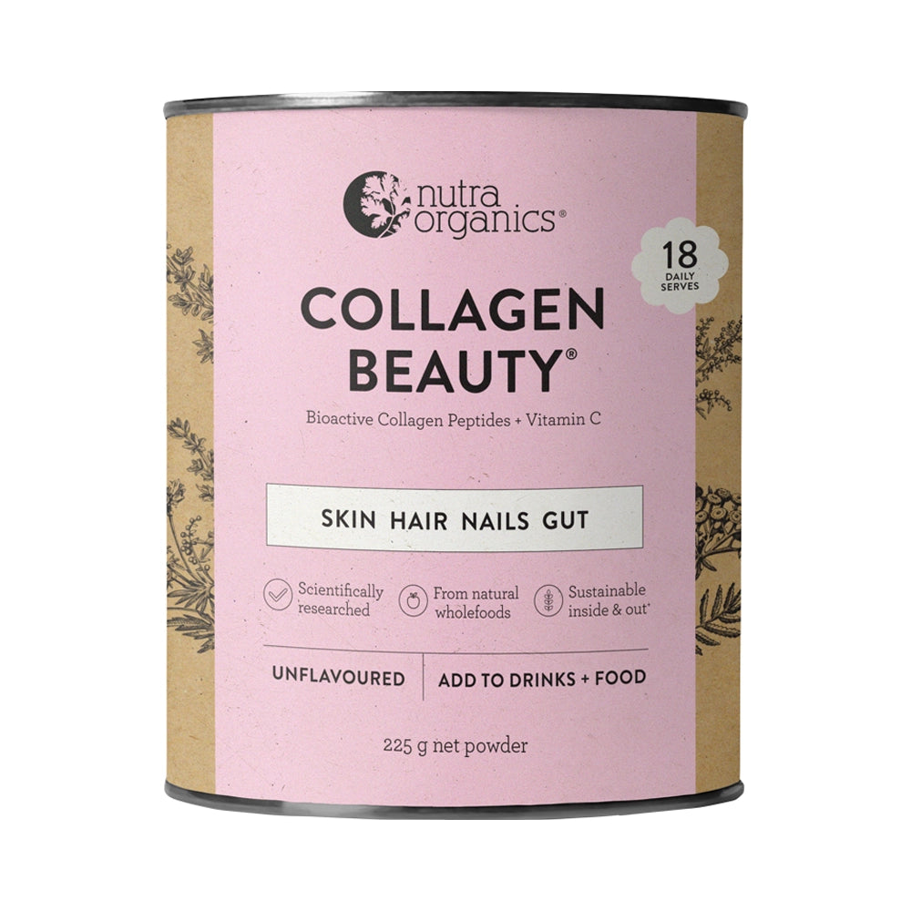 Nutra Organics Collagen Beauty Powder Unflavoured 225g pack image