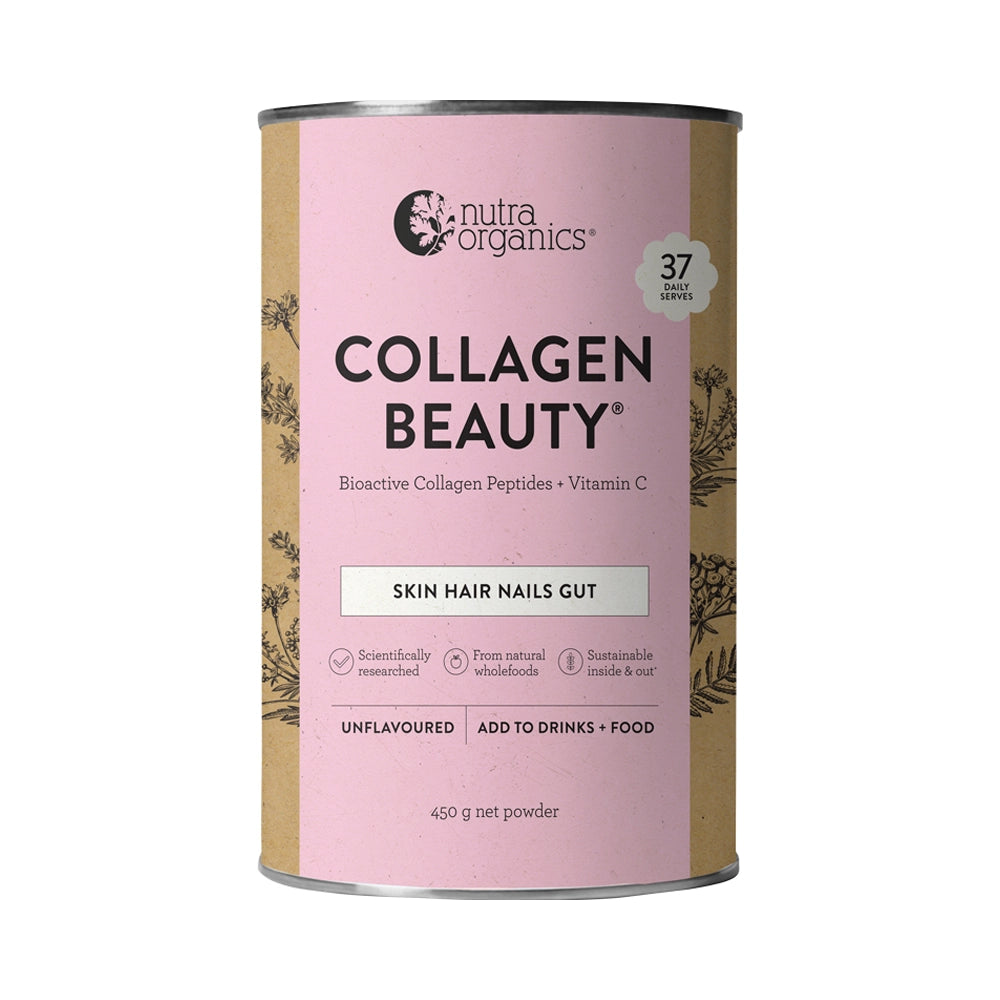 Nutra Organics Collagen Beauty Powder Unflavoured 450g pack image