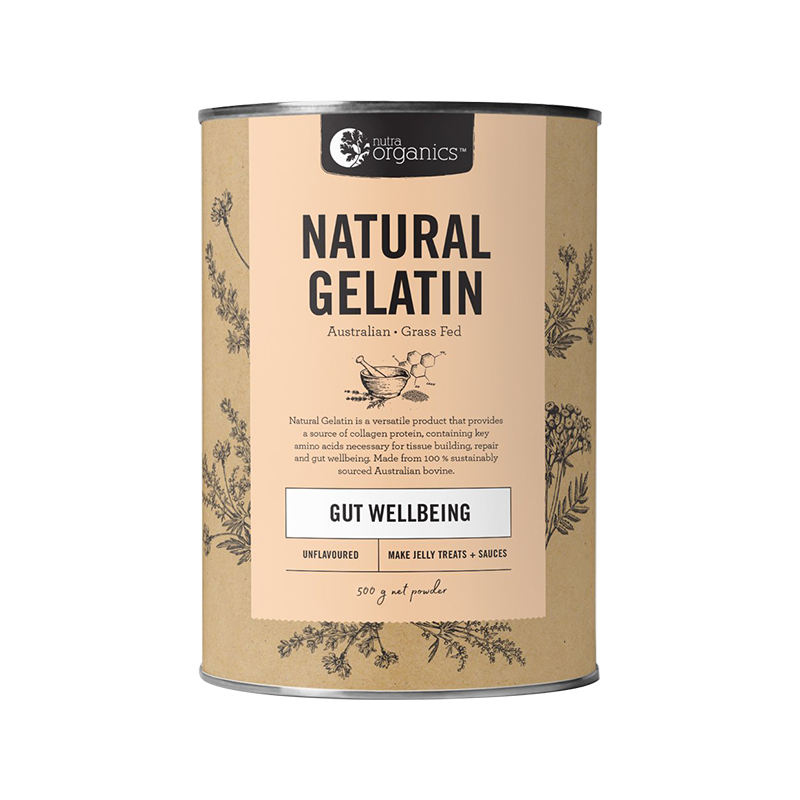 Nutra Organics Natural Gelatin Unflavoured 500g pack image