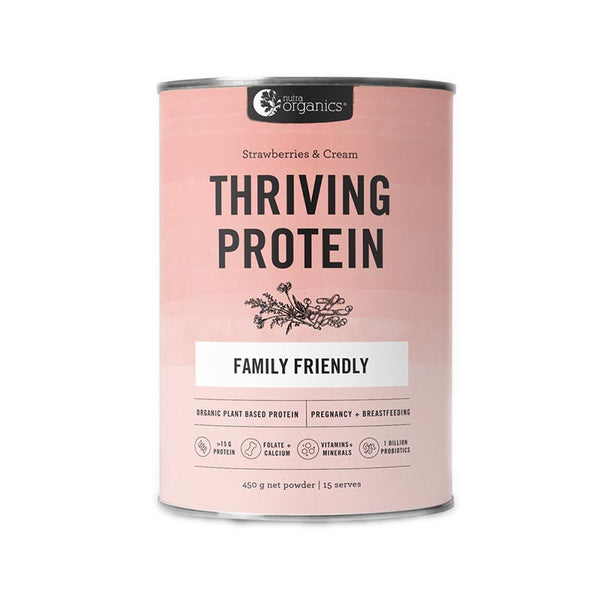 Nutra Organics Thriving Protein Strawberries & Cream 450g