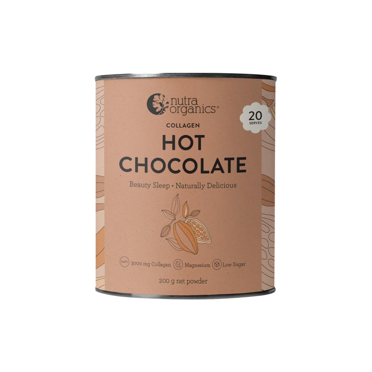 Nutra Organics Collagen Hot Chocolate 200g