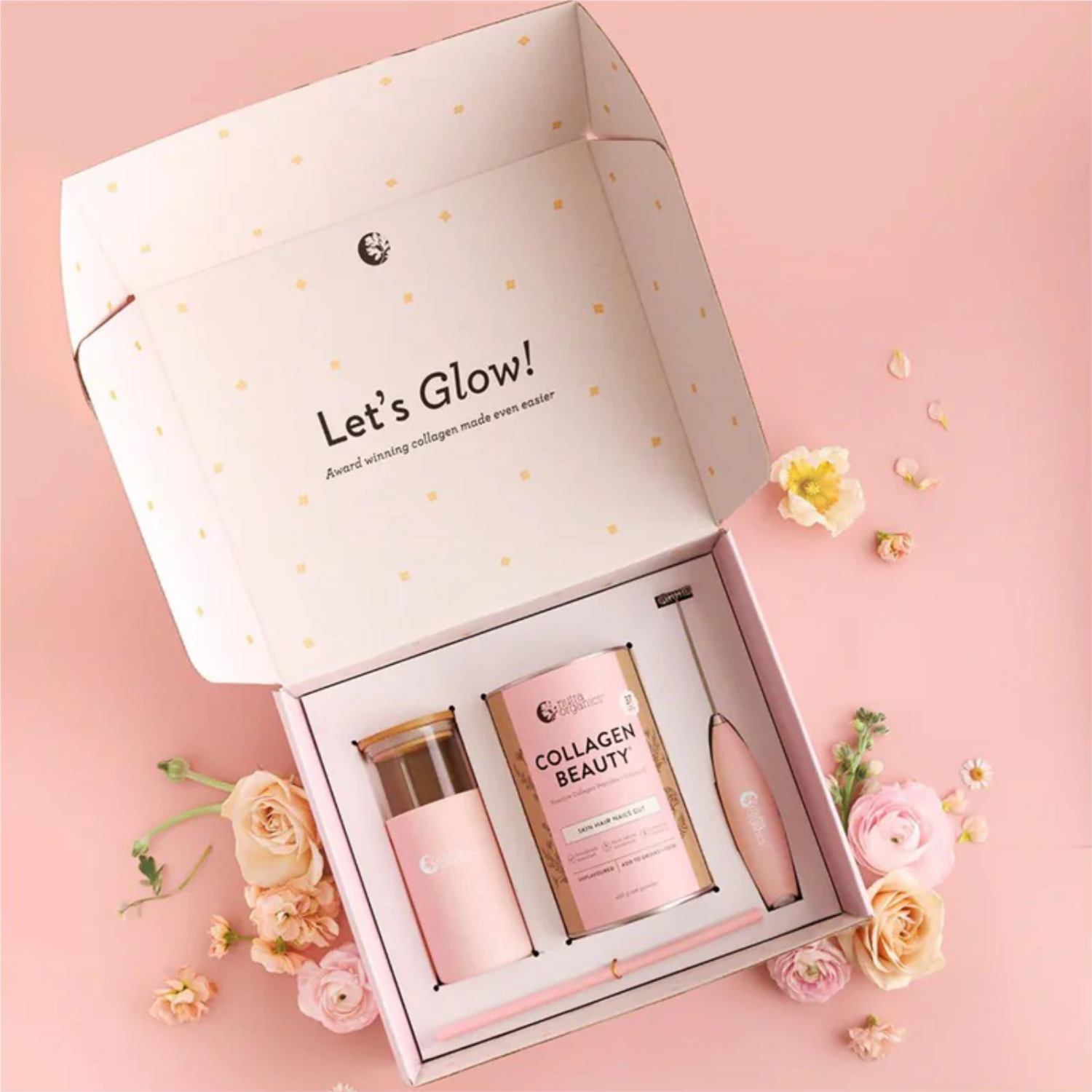 Nutra Organics Let's Glow Collagen Gift Box gallery image 2
