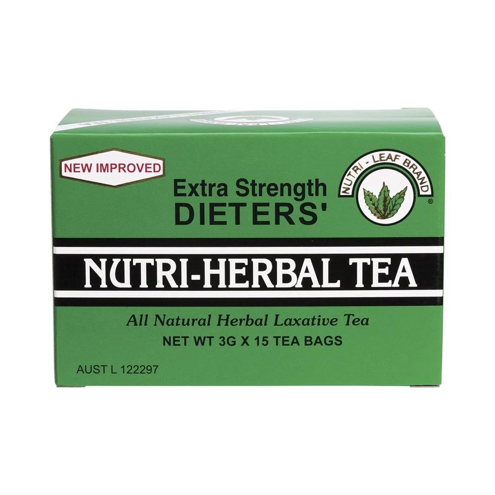Nutri-Leaf Dieter's Tea Extra Strength 15 tea bags box