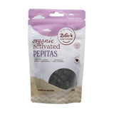 2die4 Live Foods Organic Activated Pepitas 100g front label