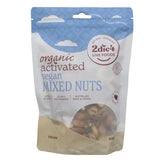 2die4 Live Foods Organic Activated Vegan Mixed Nuts 300g front label