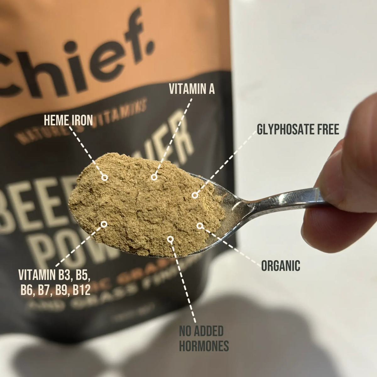 Chief Nutrition Organic Beef Liver Powder 180g