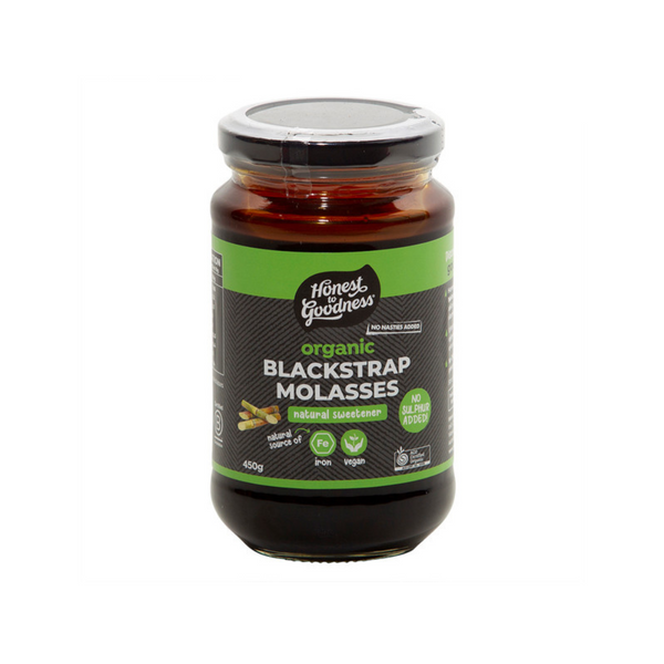 Honest To Goodness Certified Organic & Vegan Blackstrap Molasses 450g