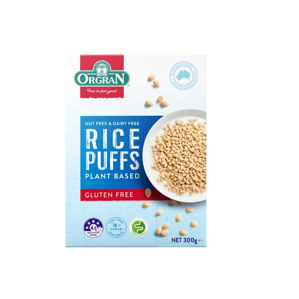 Orgran Gluten Free Cereal Rice Puffs 300g