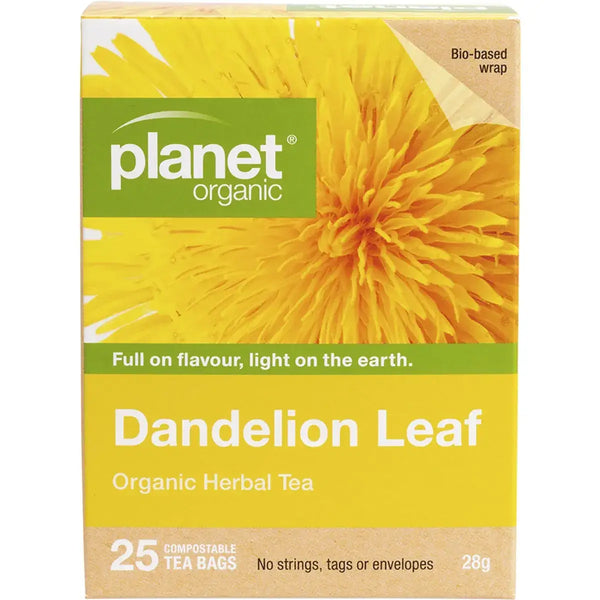 Planet Organic Dandelion Leaf Herbal Tea 25 Tea Bags