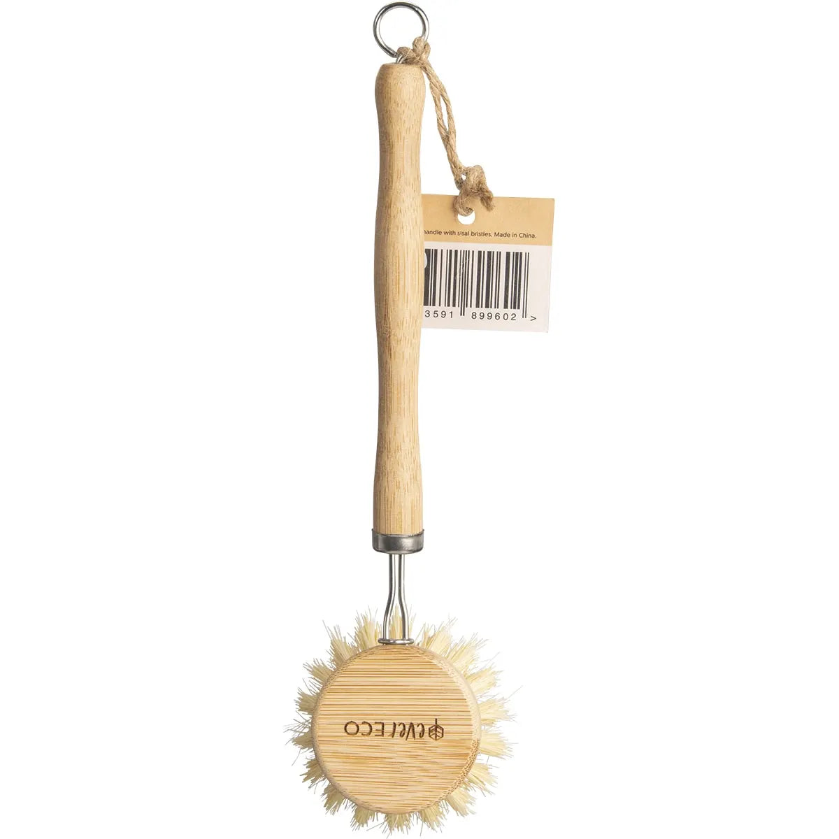 Ever Eco Dish Brush Bamboo Handle, Sisal Bristles image 2