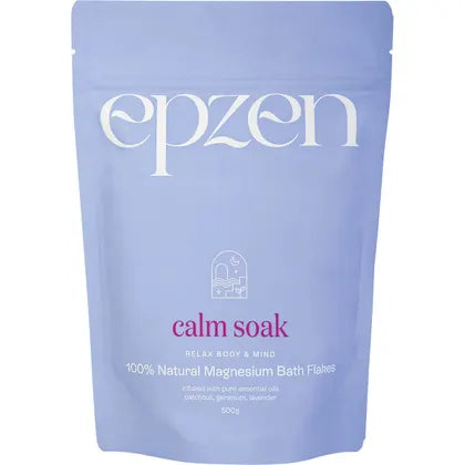 Epzen Calm Soak Magnesium Bath Flakes 500g