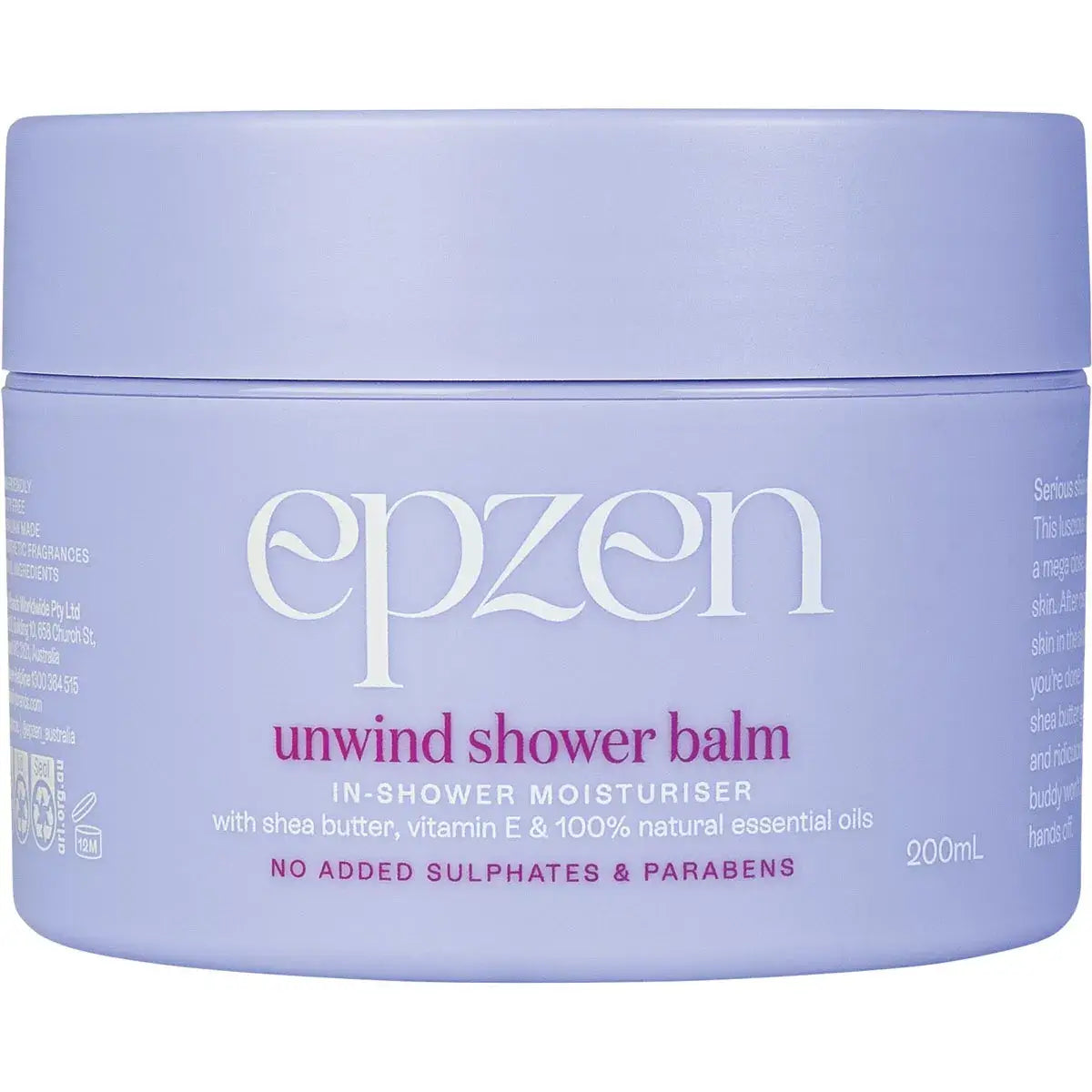 Epzen Unwind Shower Balm In-Shower Moisturiser 200ml