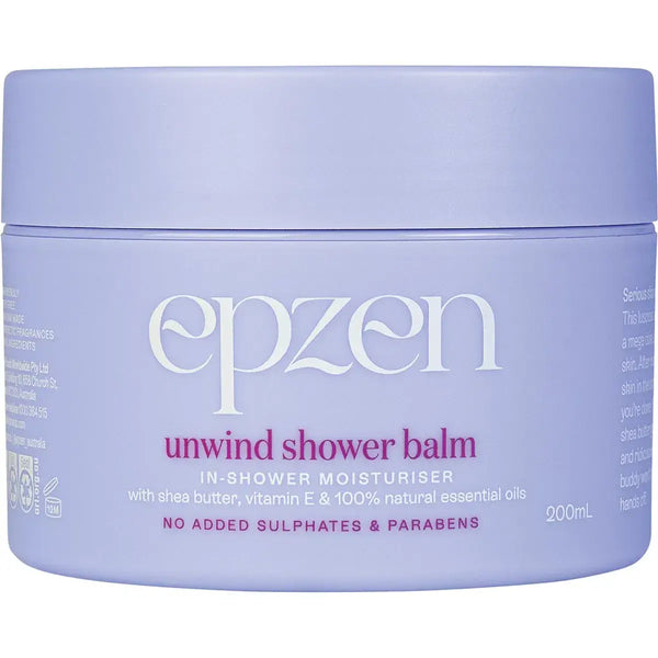 Epzen Unwind Shower Balm In-Shower Moisturiser 200ml