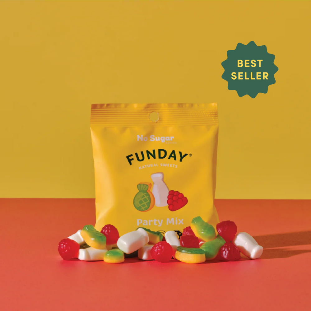 Funday Natural Sweets Flavoured Gummies Party Mix 50g