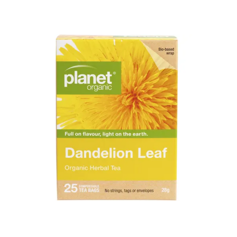 Planet Organic Dandelion Leaf Herbal Tea 25 Tea Bags