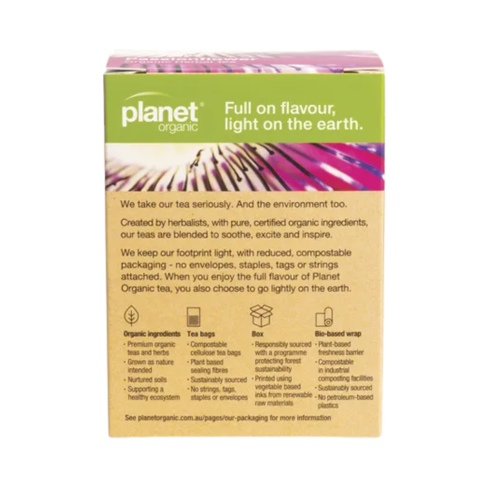 Planet Organic Passionflower Herbal Tea Bags 25 Pack