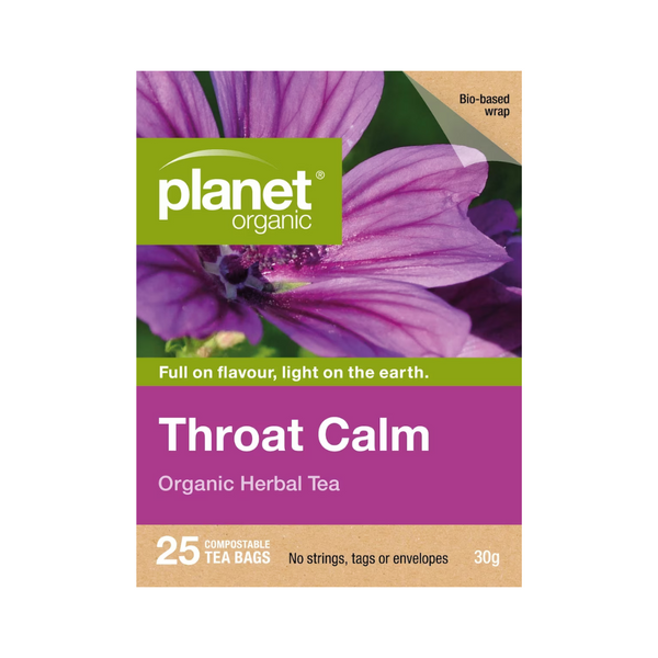 Planet Organic Throat Calm 25 Tea Bags