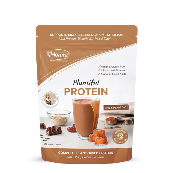 Morlife Plantiful Protein Choc Caramel Swirl 510g