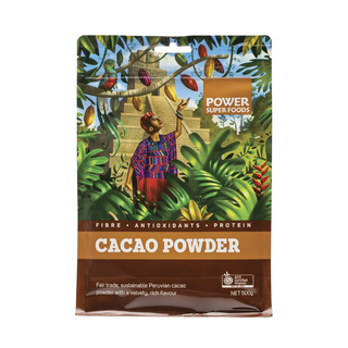 Power Super Foods Cacao Powder Certified Organic 500g