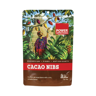 Power Super Foods Raw Certified Organic Cacao Nibs 125g