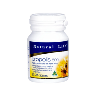 Natural Life Propolis 500mg 60 Capsules