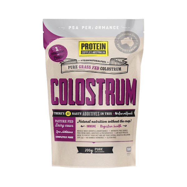 Protein Supplies Australia Colostrum Grass Fed Pure 20% Immunoglobulin (IgG) 200g