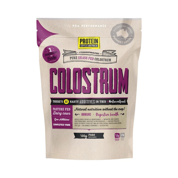 Protein Supplies Australia Colostrum Grass Fed Pure 20% Immunoglobulin (IgG) 500g