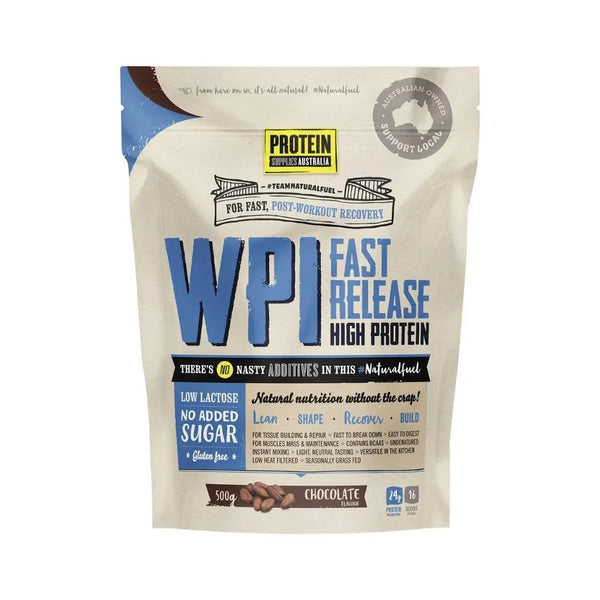 Protein Supplies Australia WPI Whey Protein Isolate Chocolate 500g