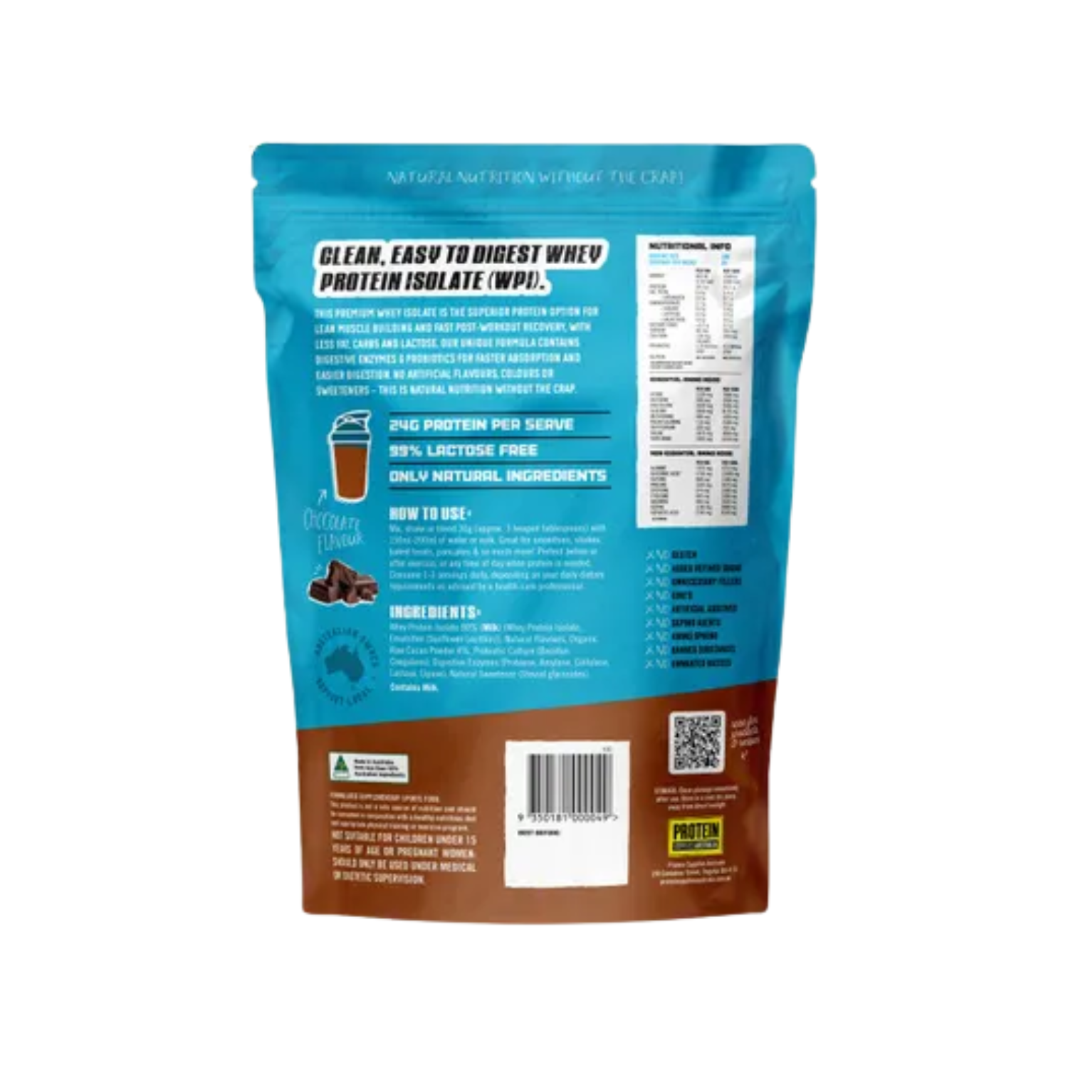 Protein Supplies Australia WPI Whey Protein Isolate 1kg