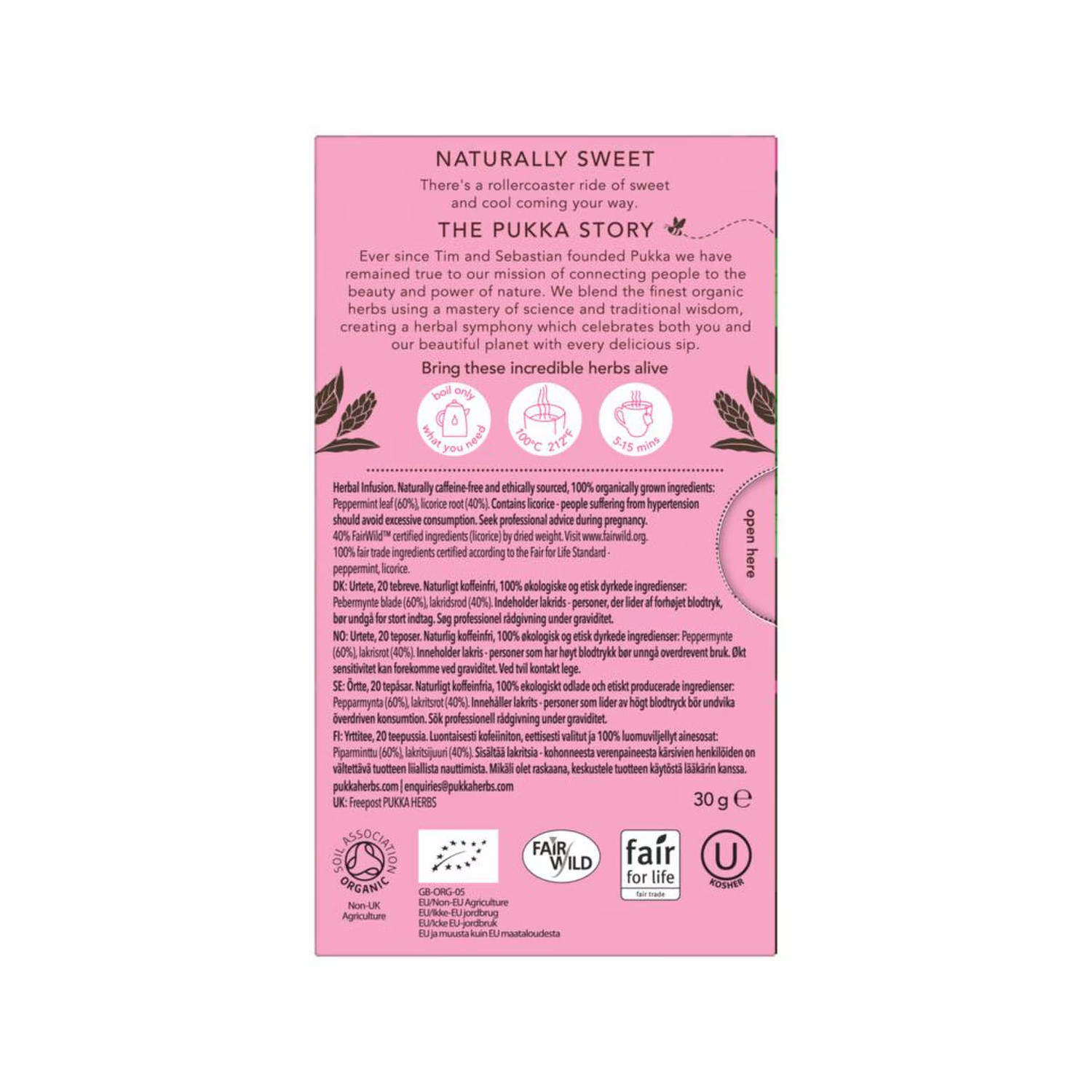 Pukka Herbs Peppermint & Licorice 20 Tea Bags
