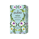 Pukka Herbs Relax Tea Bags 20 Pack with chamomile and fennel for calming and soothing herbal tea.