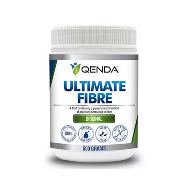 Qenda Ultimate Fibre Original 500g Dietary Supplement Rich in Organic Fibre and Adaptogenic Herbs