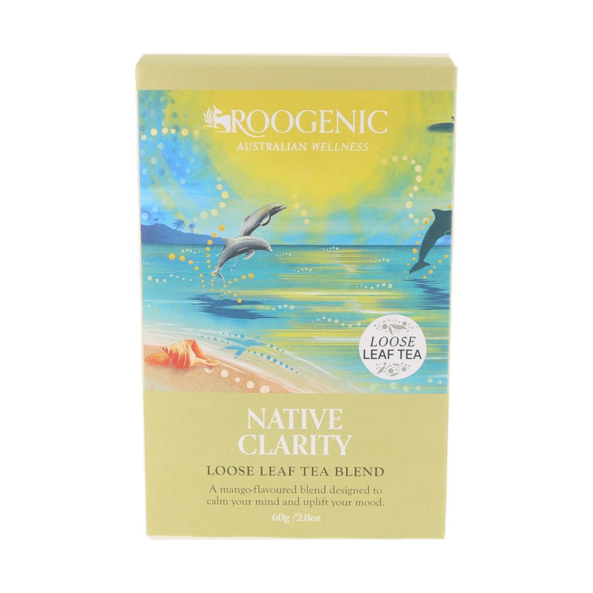 Roogenic Clarity Tea 60g loose leaf — supplier front pack