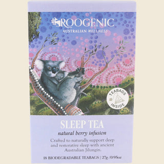 Roogenic Sleep Tea Berry 18 tea bags 27g — supplier packshot