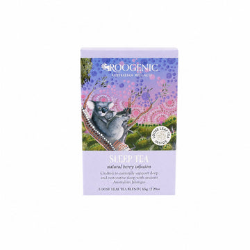 Roogenic Sleep Tea Berry Loose Leaf 65g – front pack