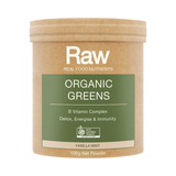 Amazonia Raw Organic Greens Vanilla Mint 100g