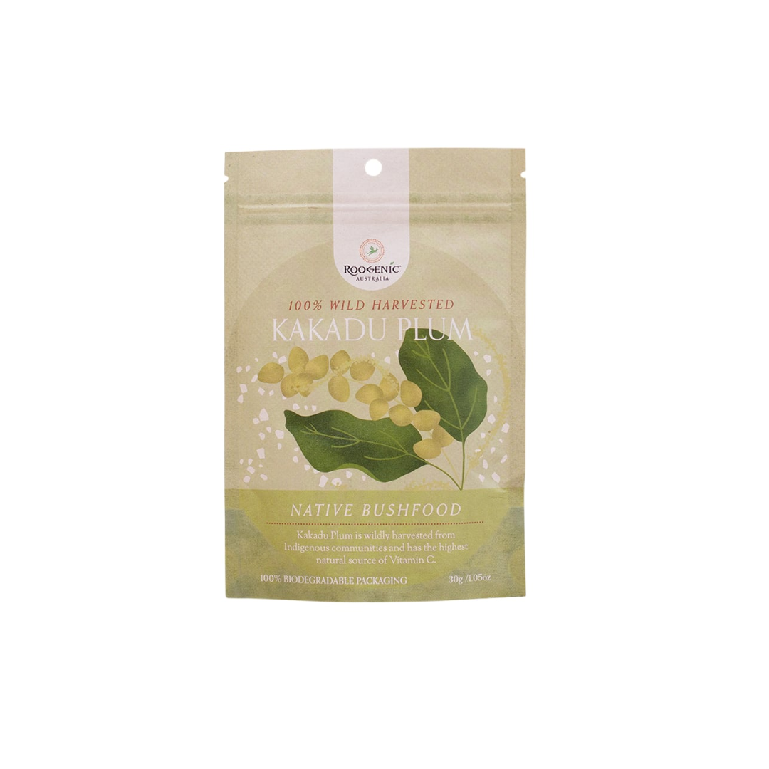 Roogenic Australia Native Bushfood 100% Wild Harvested Kakadu Plum 30g