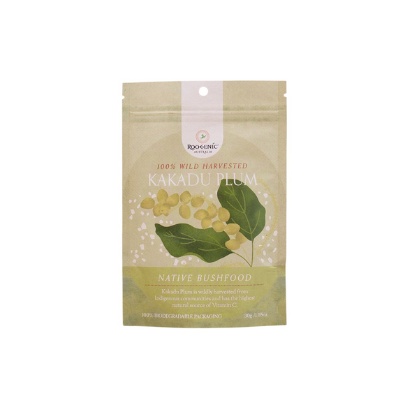 Roogenic Australia Native Bushfood 100% Wild Harvested Kakadu Plum 30g