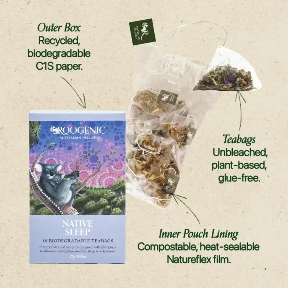 Native Tea Bags Roogenic Native Sleep Tea - 18 Bags for Restful Sleep