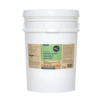 Simply Clean Eucalyptus Laundry Powder 15kg Pail — 15kg pail, white background