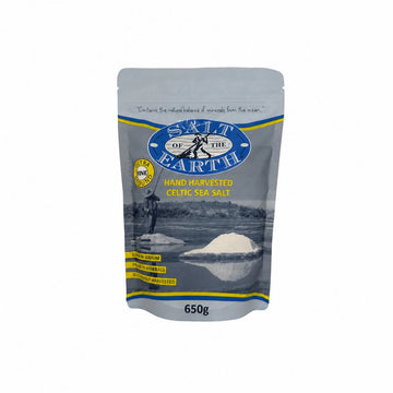 Salt of the Earth Ultra Fine Celtic Sea Salt 650g – front pack