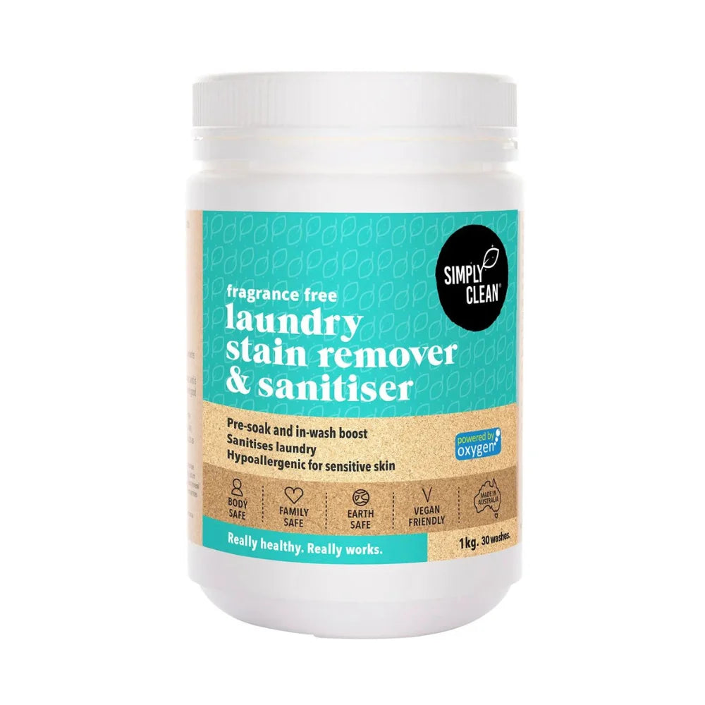 Simply Clean Laundry Stain Remover & Sanitiser Fragrance Free 1kg product image