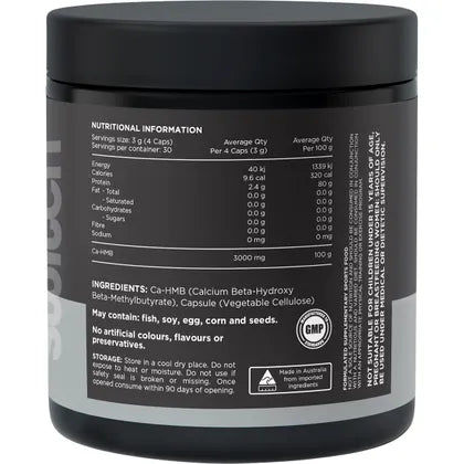 Switch Nutrition HMB Ca-Beta-Hydroxy Beta-Methylbutyrate 120 Caps