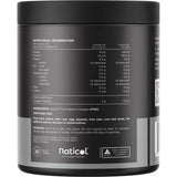 Naticol Pure Marine Collagen powder container with nutritional information and ingredients list.