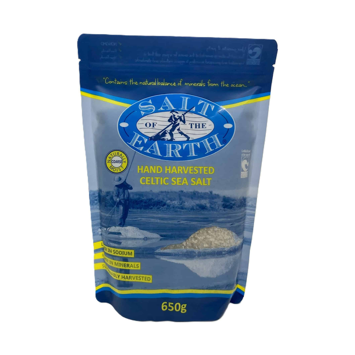 Salt of the Earth Celtic Sea Salt Coarse 650g product packshot