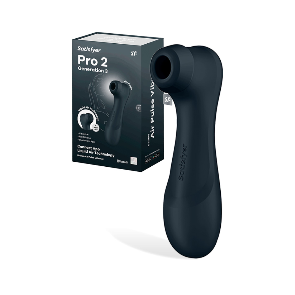 Satisfyer Pro 2 Gen 3 App Compatible 6.25" Vibrating Liquid Air Pulse Clitoral Stimulator