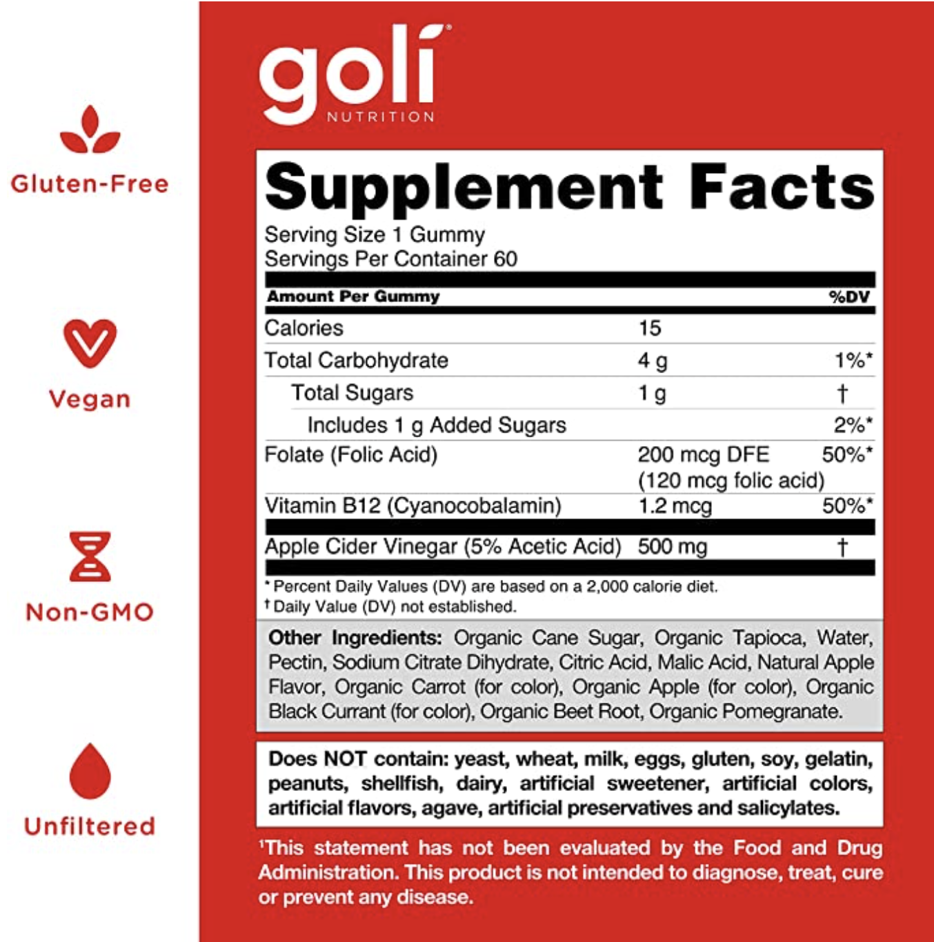 Goli Nutrition Apple Cider Vinegar Gummies Bundle