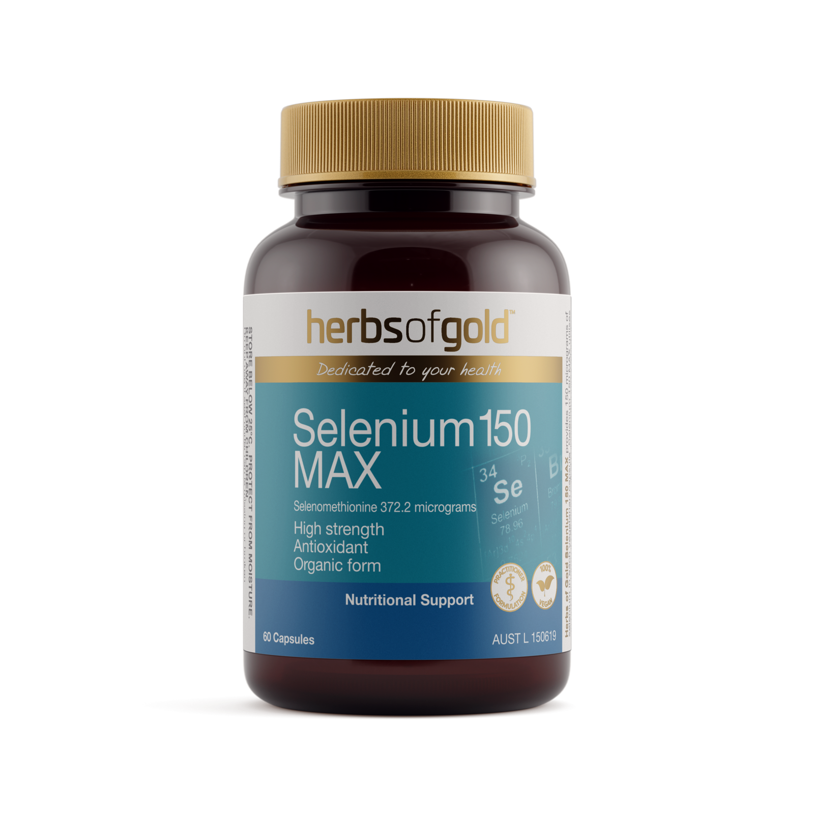 Herbs of Gold Selenium 150 MAX packshot