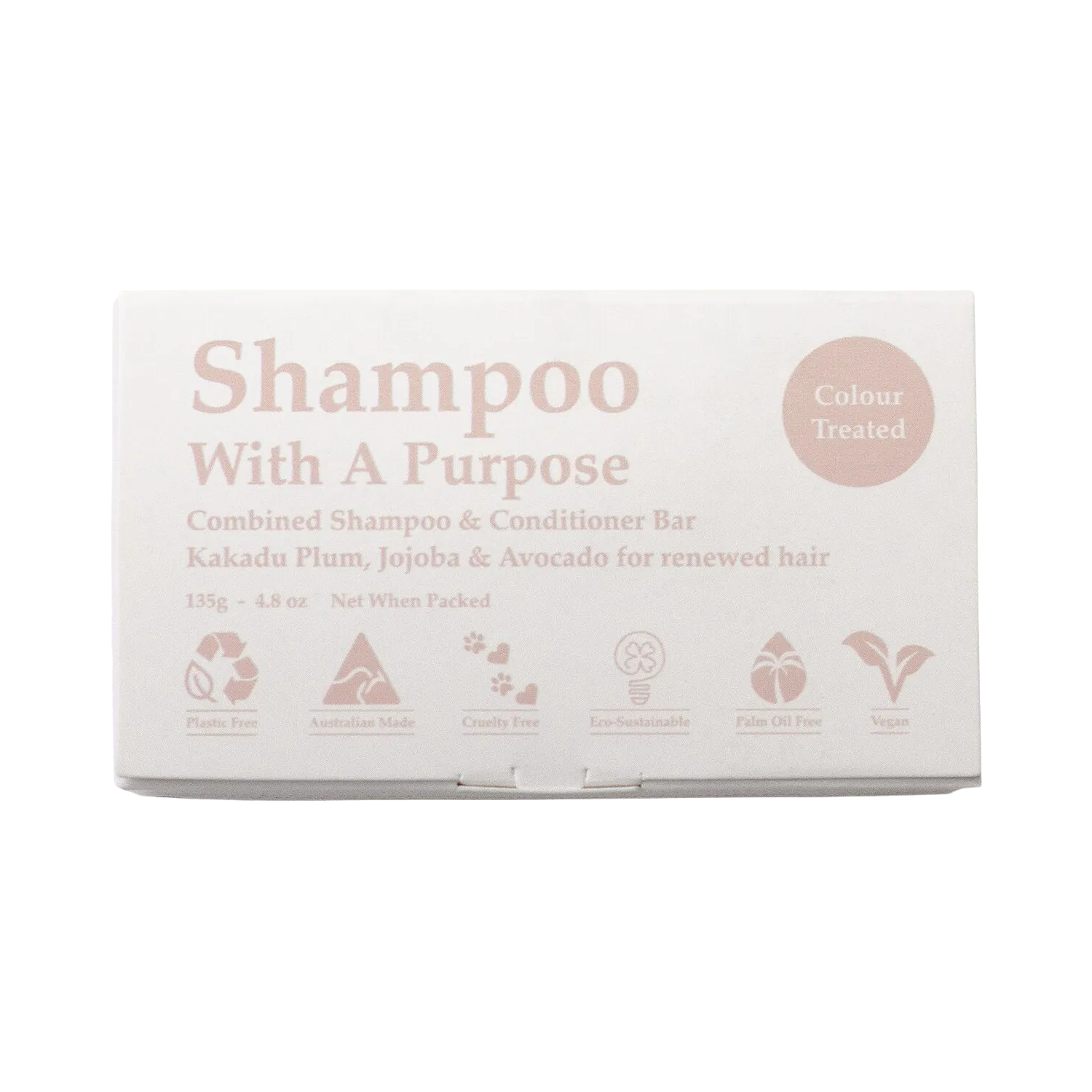 Shampoo with a Purpose Shampoo & Conditioner Bar Colour Treated Hair 135g